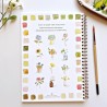 Cahier d'aquarelle - Fleurs - Emily lex