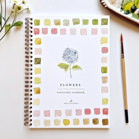 Carnet d'aquarelle - Fleurs - Emily lex