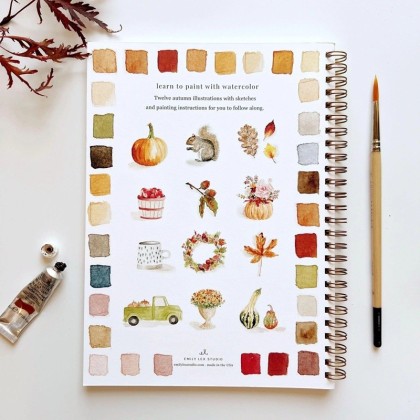 Cahier d'aquarelle - Automne - Emily lex