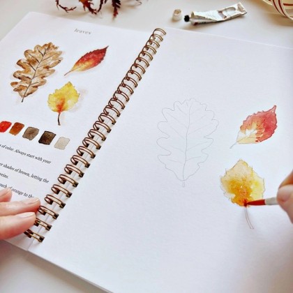 Cahier d'aquarelle - Automne - Emily lex