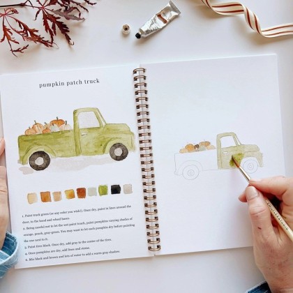 Cahier d'aquarelle - Automne - Emily lex