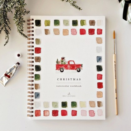 Carnet d'aquarelle - Père Noël - Emily lex