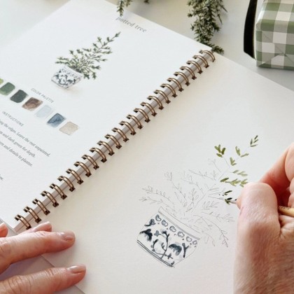 Cahier d'aquarelle - Père Noël - Emily lex