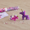Tube 100 pièces - Licorne paillette - Plus plus