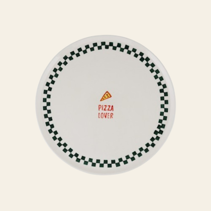 Assiette à Pizza - Pizza Lover - Atelier pistache