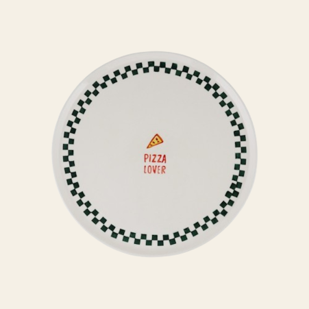 Assiette à Pizza - Pizza Lover - Atelier pistache