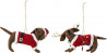 Décoration de Noël - Teckel avec son chapeau - Bloomingville