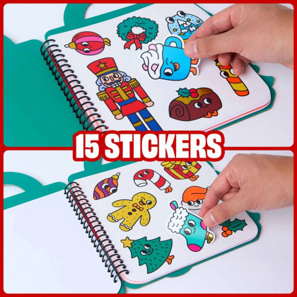 Livre de coloriage et stickers - Noël