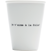 Tasse Je t'aime à la folie