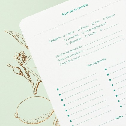 Carnet de recettes - Lemonade vert d'eau