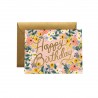 Carte d'anniversaire - Fleurs