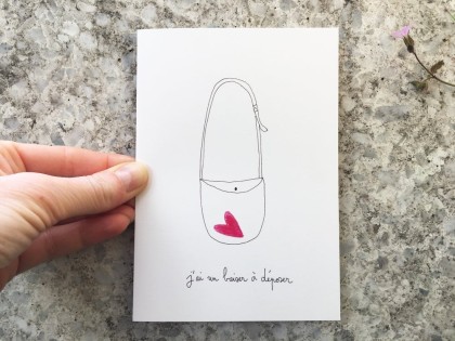 Carte double - Un baiser