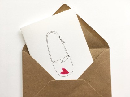 Carte double - Un baiser