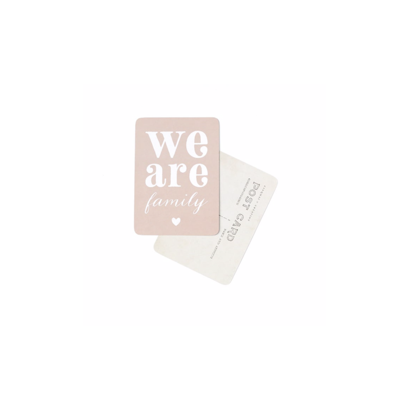 Carte Postale We are Family - Rose de Mars