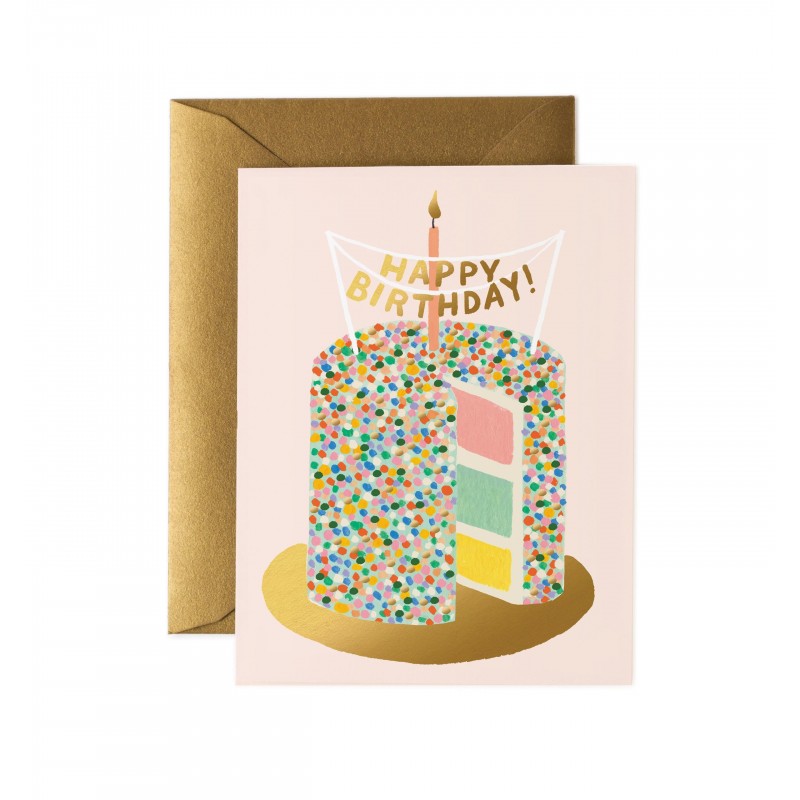 Carte d'anniversaire - Layer cake