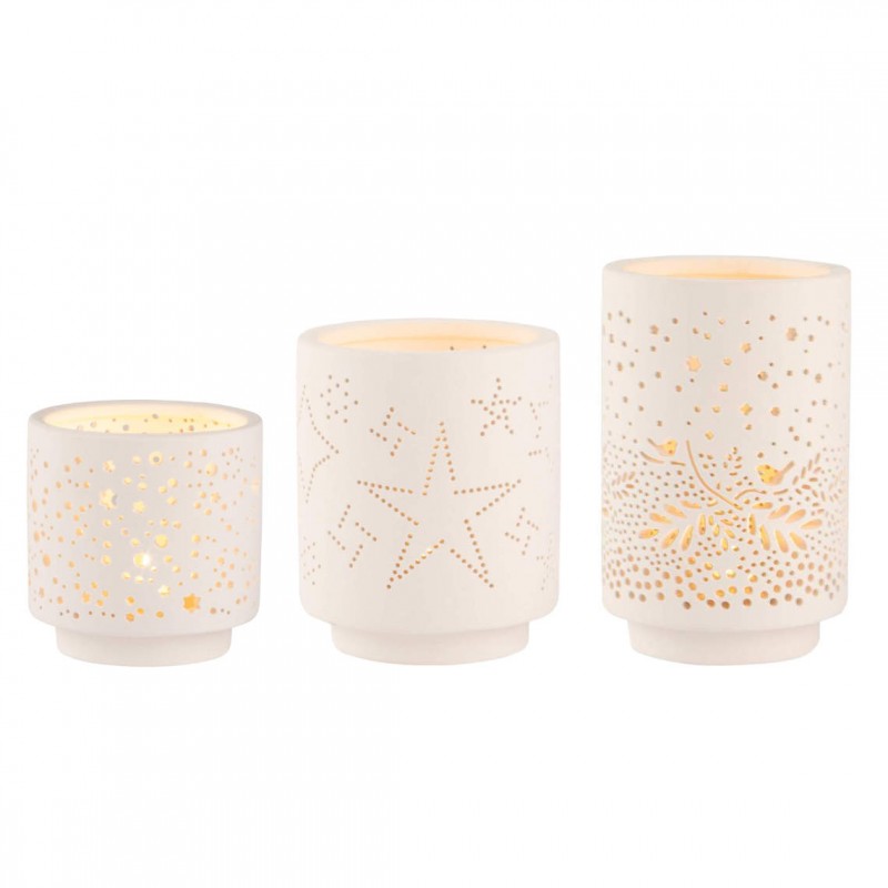 Set de 3 photophores - Etoiles