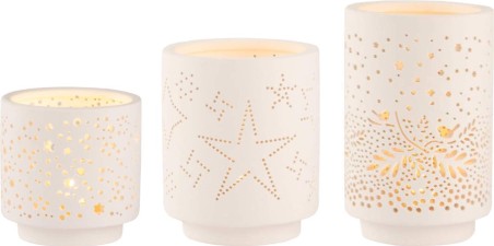 Set de 3 photophores - Etoiles