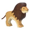 Figurine en bois lion-Holztiger