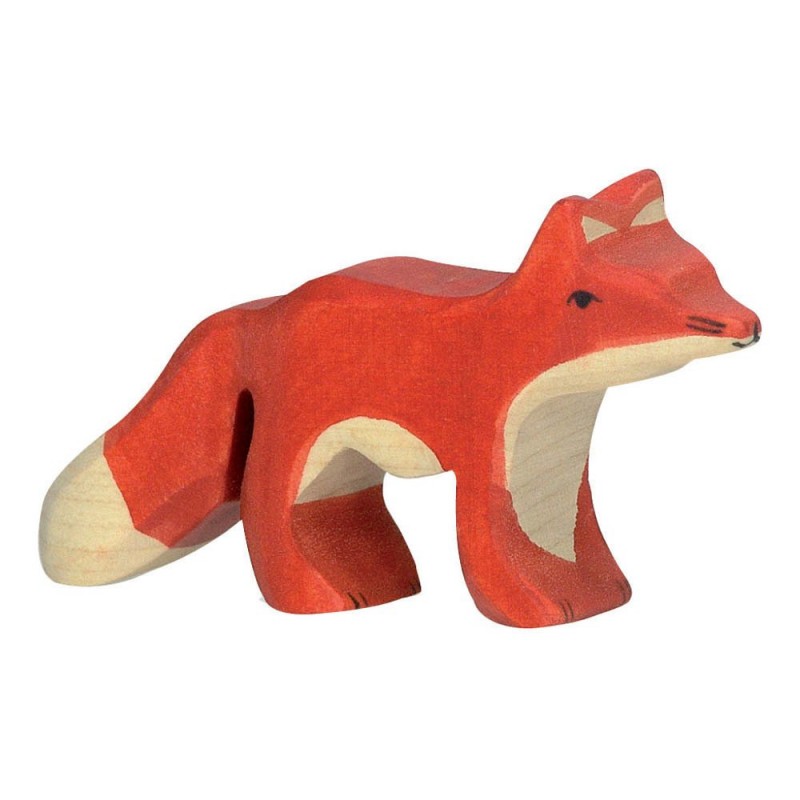 Figurine en bois petit renard-Holztiger