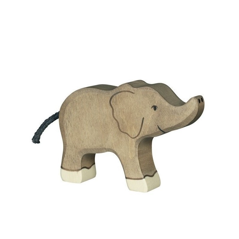 Figurine en bois petit éléphant-Holztiger