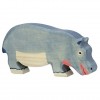Figurine en bois grand hippopotame-Holztiger