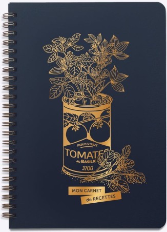 Carnet de recettes - Jolie conserve bleu