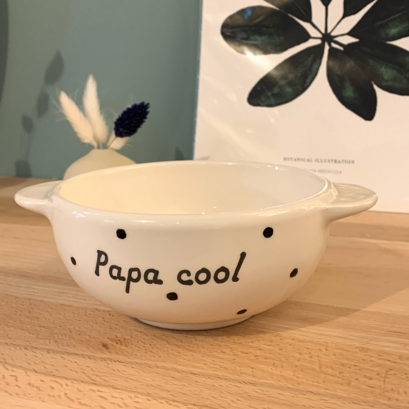 Bol Papa cool - Pois noirs