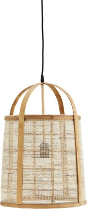 Suspension en lin et bambou