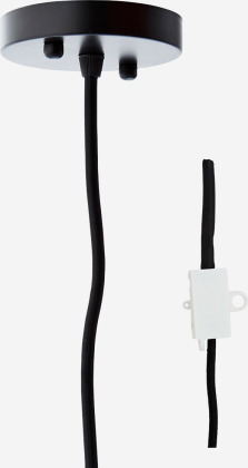 Suspension en lin et bambou