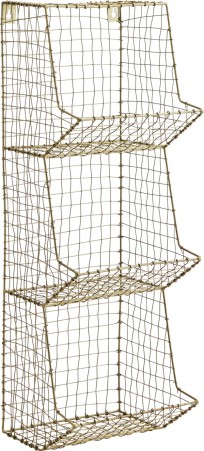 Etagère murale grillagée - 3 niveaux