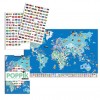 Poster éducatif stickers - Drapeaux du monde