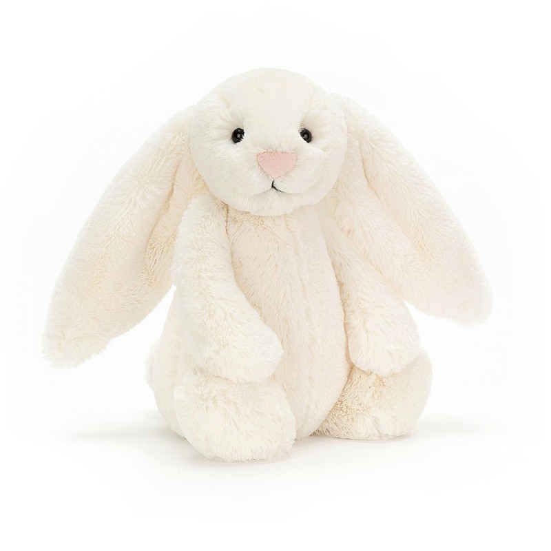 Peluche Lapin Bashful - Blanc 31 cm