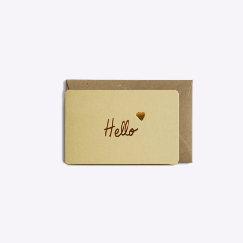 Mini-carte Hello - Lin