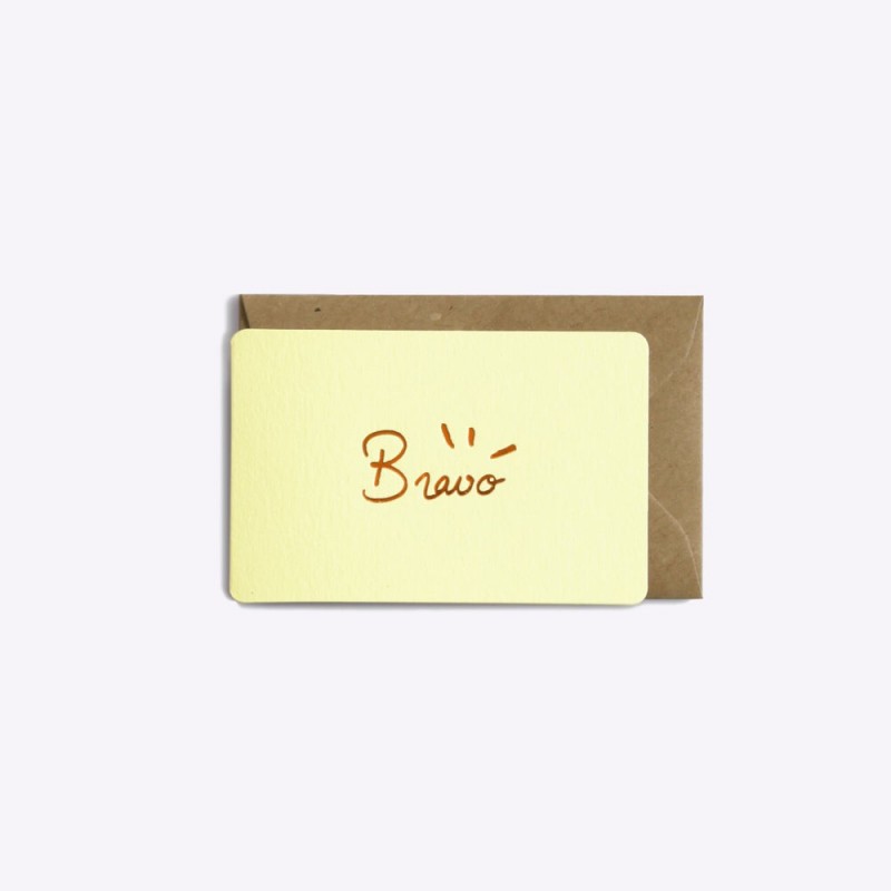 Mini-carte Bravo - Vanille