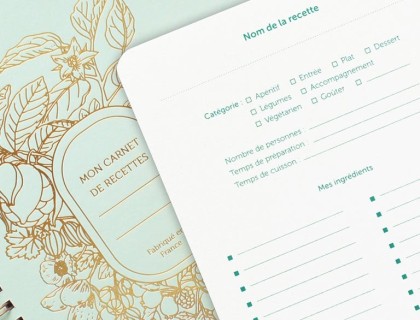 Carnet de recettes - Abondance vert d'eau