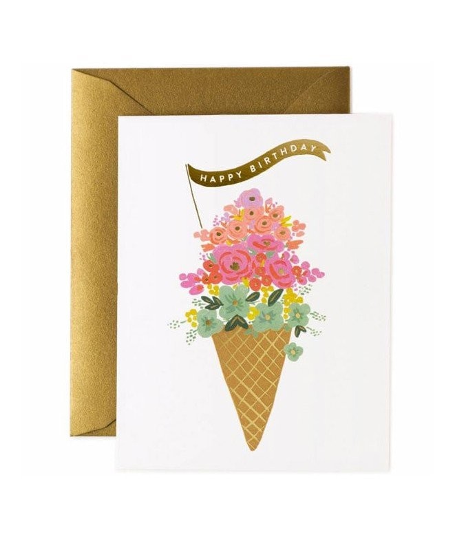 Carte Anniversaire Glace Rifle Paper Sous Les Etoiles Exactement