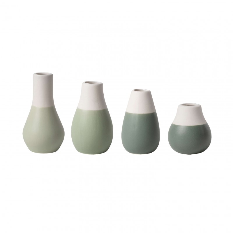 Set de 4 mini vases - Vert