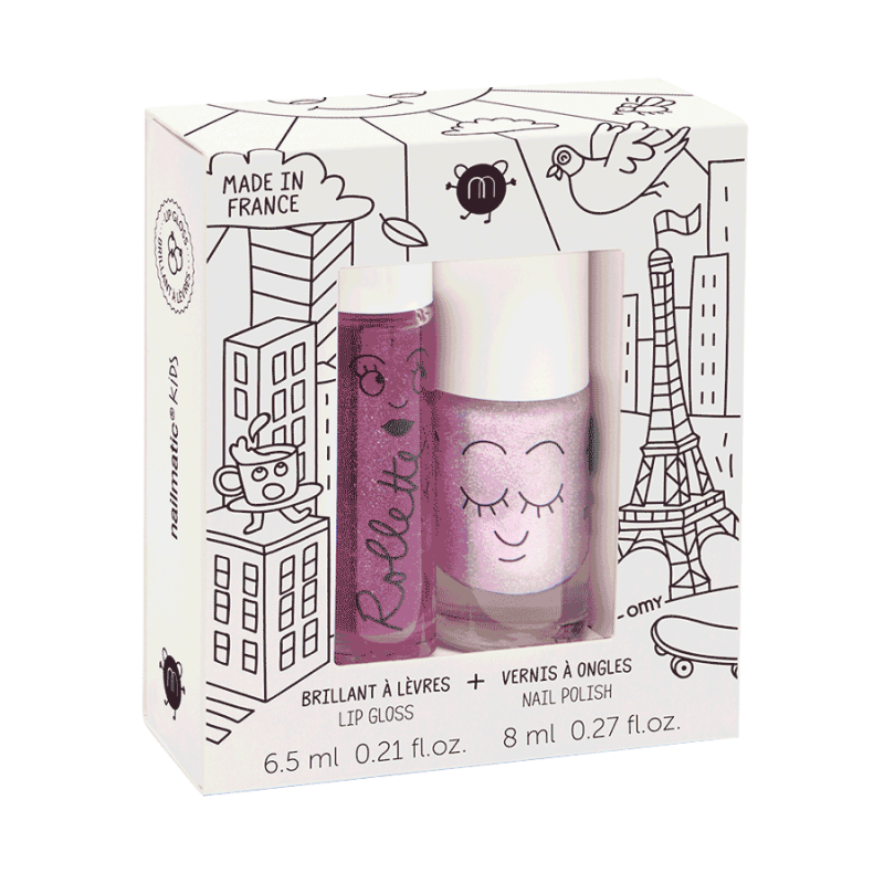 Coffret duo rolette gloss+vernis - Lovely City