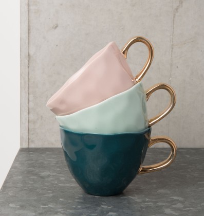 Tasse en porcelaine - Rose tendre