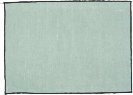 Set de table en lin enduit - Celadon