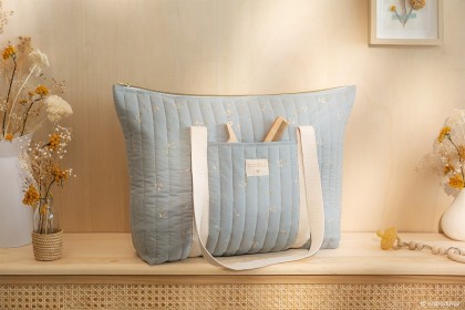 Sac de maternité Paris - Willow bleu