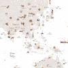 Affiche - Carte du monde à tamponner