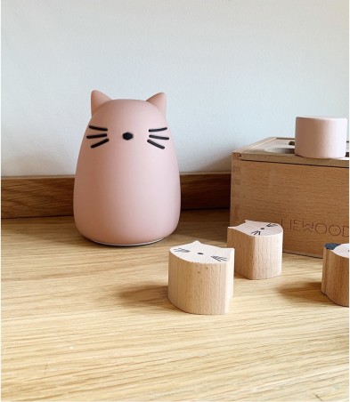 Veilleuse Winston - Chat rose