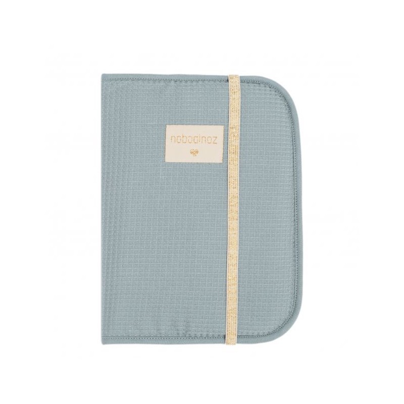 Protège carnet Poema Nid d'abeille - Stone blue