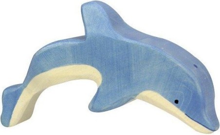 Figurine en bois Dauphin sautant-Holztiger