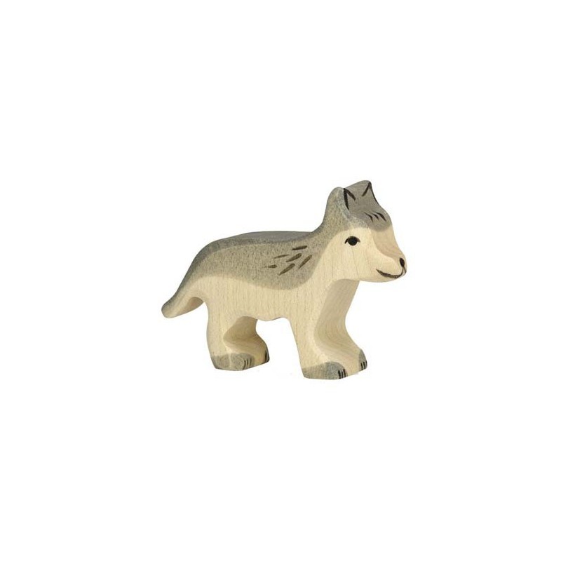 Figurine en bois Petit loup-Holztiger