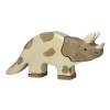 Figurine en bois Triceratops-Holztiger