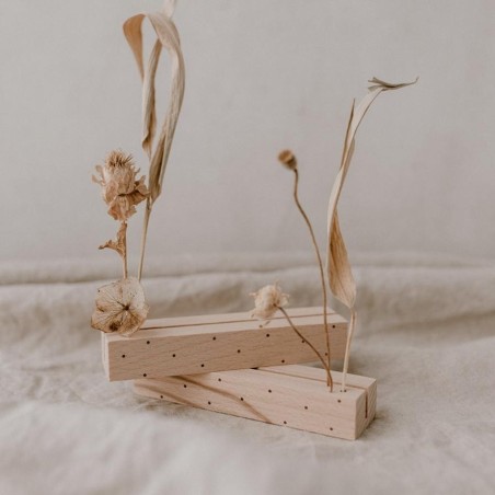 Porte-cartes en bois - Coeur