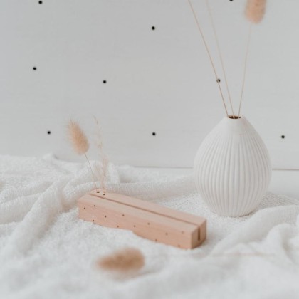 Porte-cartes en bois - Coeur