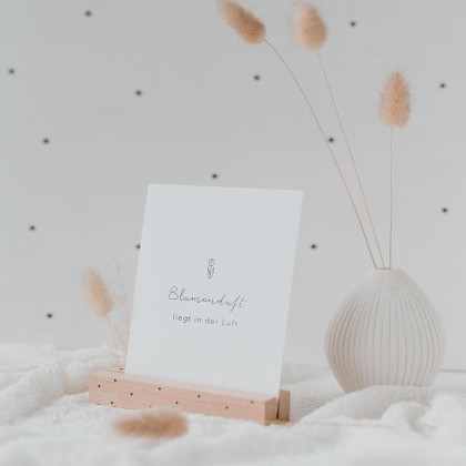 Porte-cartes en bois - Coeur